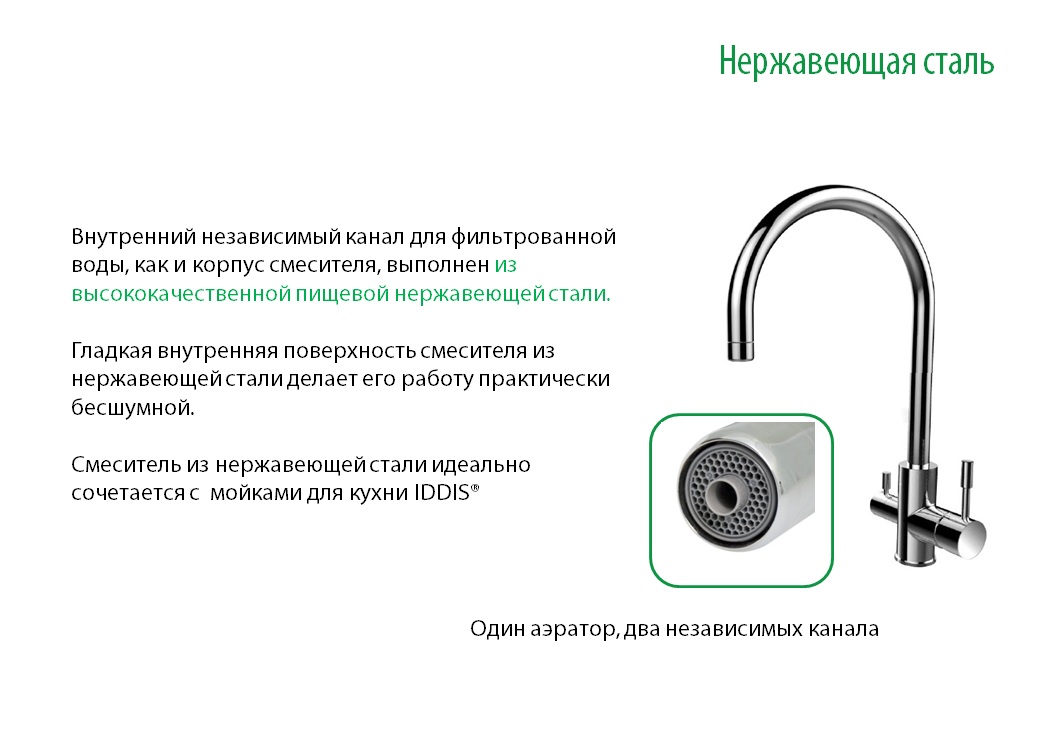 Iddis смесители для кухни с гибким изливом