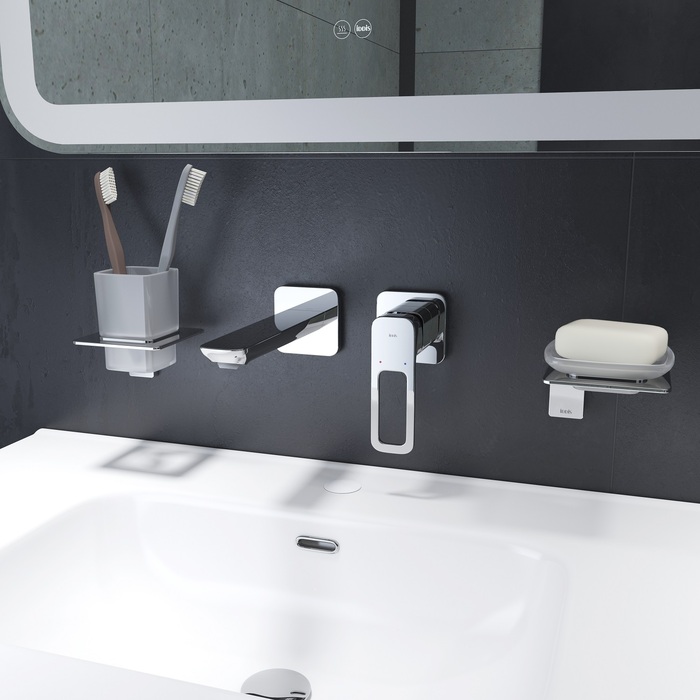 Смеситель скрытого монтажа для умывальника