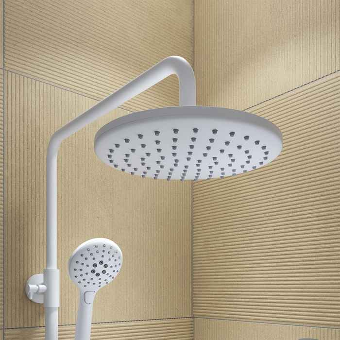 Смеситель с верхним душем и изливом