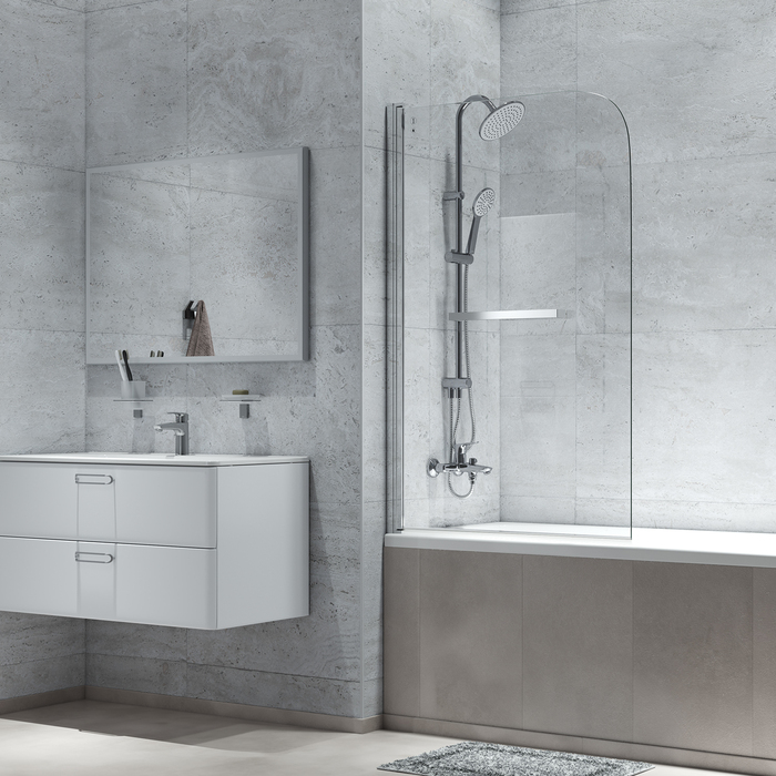 Шторка на ванну 900x1000 мм