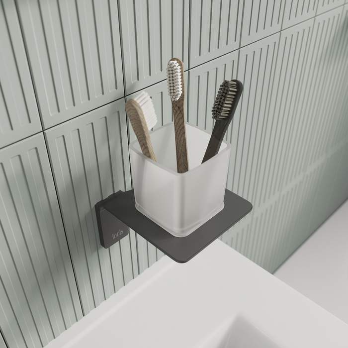 Подстаканник одинарный, матовое стекло