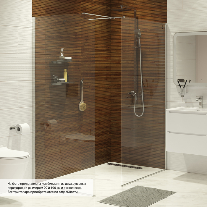 Душевая перегородка Walk In 1000x1950 мм