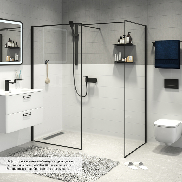 Душевая перегородка Walk In, 110x195