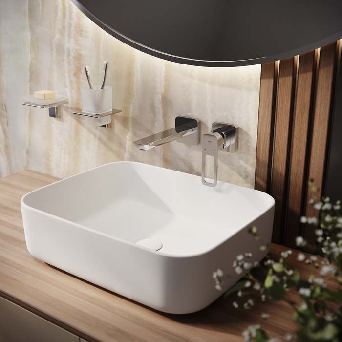 Смеситель скрытого монтажа для умывальника