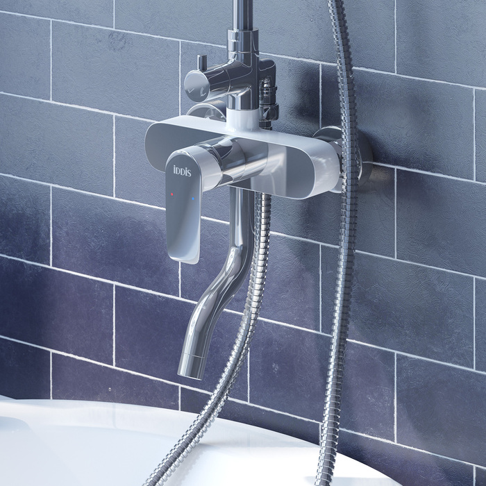 Смеситель для ванны с верхним душем, Cloud