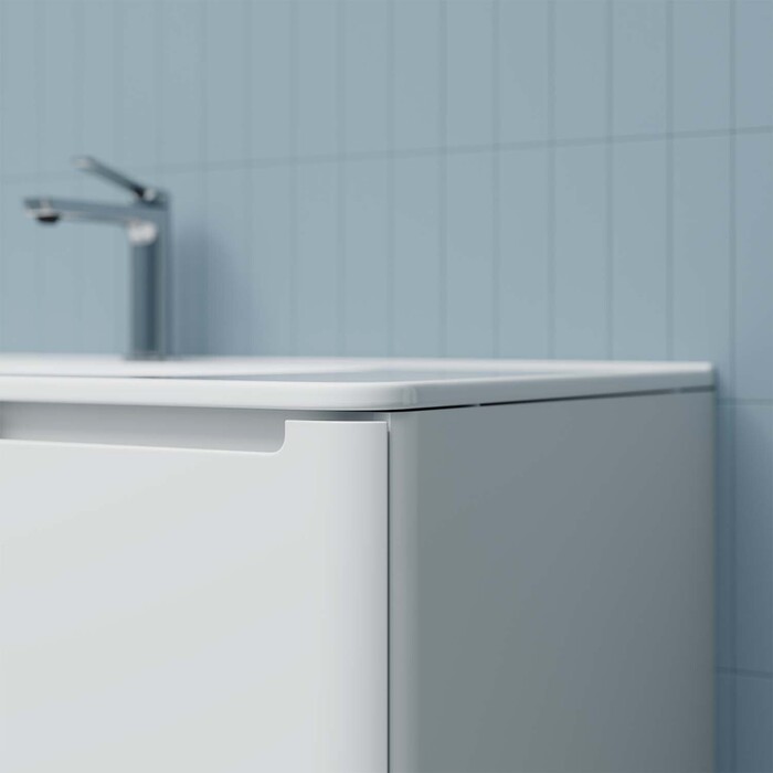 Тумба 100 см с умывальником Edifice (белый)