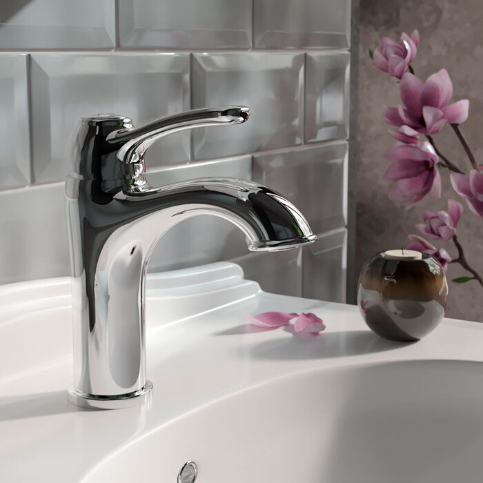 Смеситель для умывальника Oldie, хром